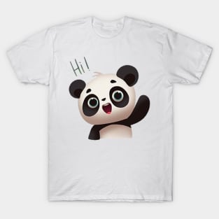 T-shirt Hi panda T-Shirt